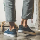 Wholesale Custom Classic Denim Upper Lace-Up Round Toe Men'S Casual Canvas Shoes Men Sport Shoes 2022
