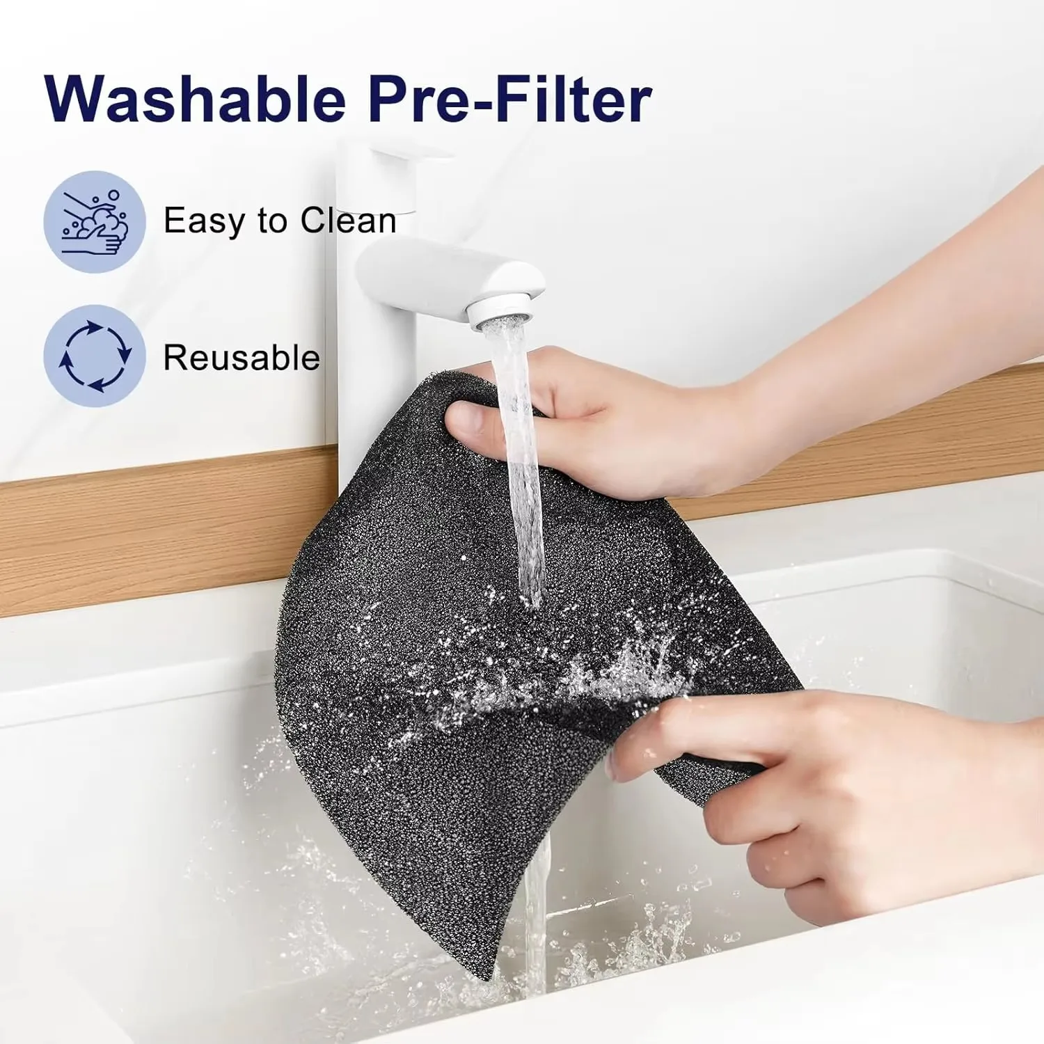 product 3 in 1 high efficiency h13 hepa air purifier pre filter carbon replacement filter pleated activated carbon filter tz k2 a 2 pack-6