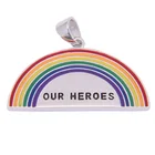 925 Necklace Customized Hot Sale Jewelry Making Pendants 925 Sterling Silver Necklace Rainbow Pendant