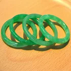 Jade Charm Wholesale 40mm Real Myanmar Green Jade Jadeite Jasper Children Baby Jade Bangle Charm Bangles Bangels