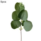 5Pcs Single Branch Artificial Apple Leaves Home Decorative Flower Hotel Ornament