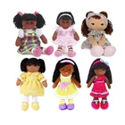 Dolls Plush Girl Baby Dolls Wholesale Custom Cheap Plush Toy Human Plush Baby Black Girl Rag Dolls With Afro Hair