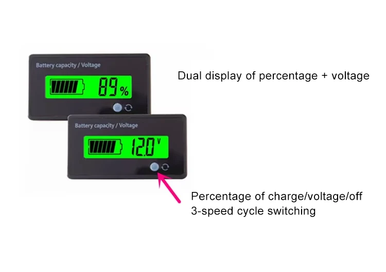 Gy D Lcd Display Voltmeter Power Lead Acid Lithium Battery Capacity