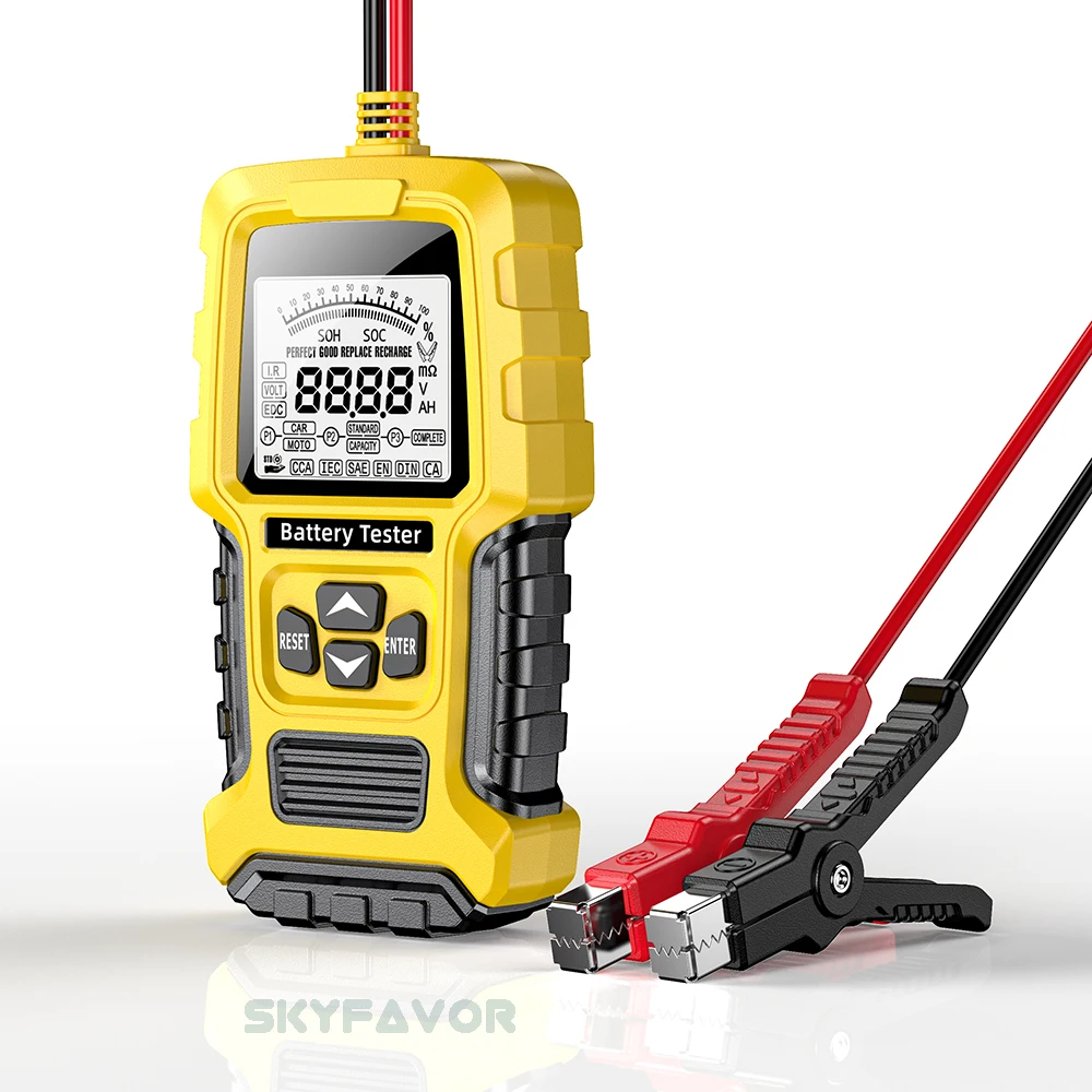 Automatic Maintenance-free deepcycle battery tester Universal 12V 24V lead acid battery CCA internal resistance tester analyzer