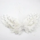 New Wings New Arrival High Quality Eco-friendly White Feathered Wings Party Feathered Wings