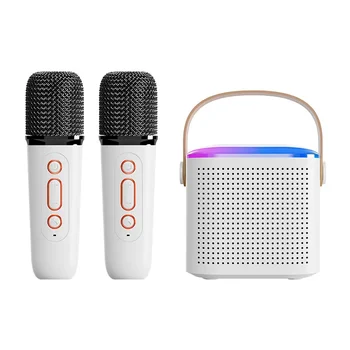 Portable Outdoor Party Speakers Y1 Wireless Karaoke Bluetooth Speaker with Mic and Bluetooth for Adults Kids Singing