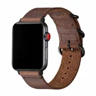 Strap Retro Cowhide Genuine Leather Strap For Apple Watch Band 38 40 42 44mm