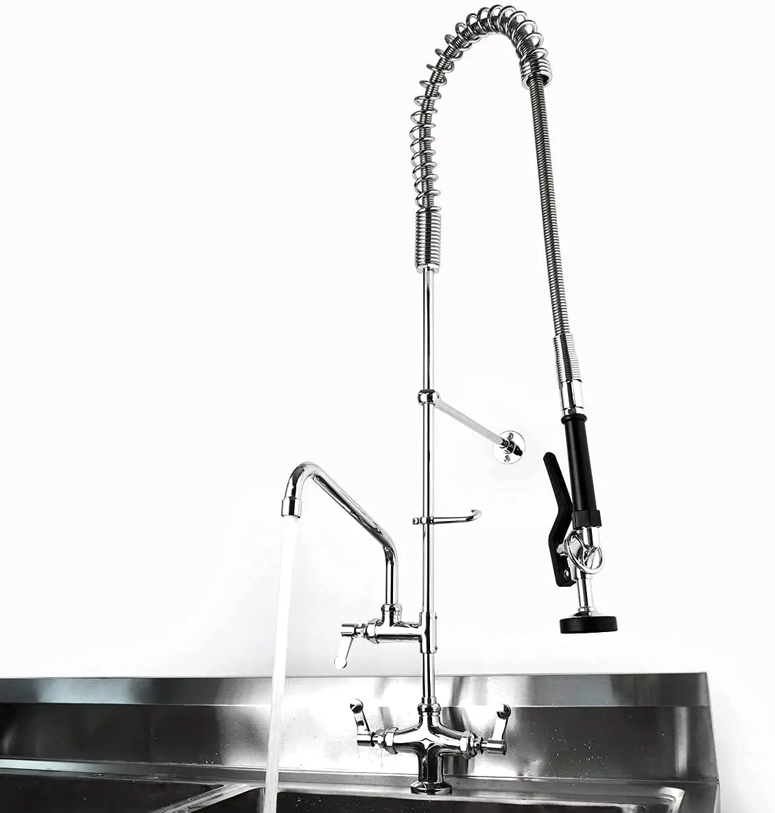 Deck Mounted Type Kitchen Commercial Faucet Pre Rinse Sink Faucet Restaurant Hotel Application Tap 9 Deck Mounted Type Kitchen Commercial Faucet Pre Rinse Sink Faucet Restaurant Hotel Application Tap