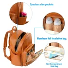 Leather Diaper Bag Leather Ginzeal Fashion Baby Oxford Cloth Water Repellent Leather CBackpack Diaper Bag 2021