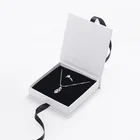 Ring Box Ring Box Wholesale Custom Logo White Luxury Necklace Ring Earring Jewelry Gift Paper Packaging Box