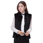 Knitted Vest Hand Knitted Genuine Mink Fur Vest