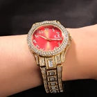 Dial Watch Color Dial Fashion Quartz Watch Creative Personality Round Dial Diamond Men'S Watch