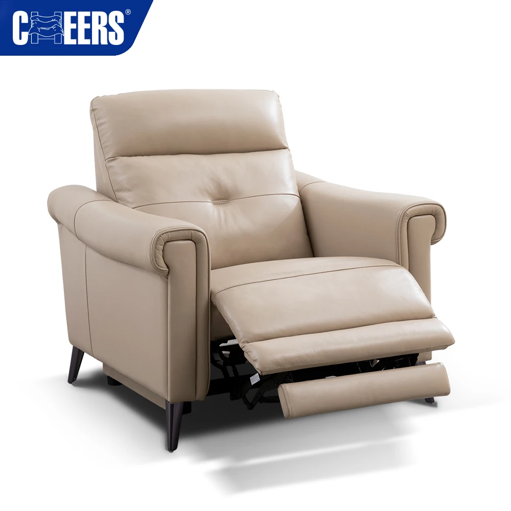 cheers leather power reclining chair