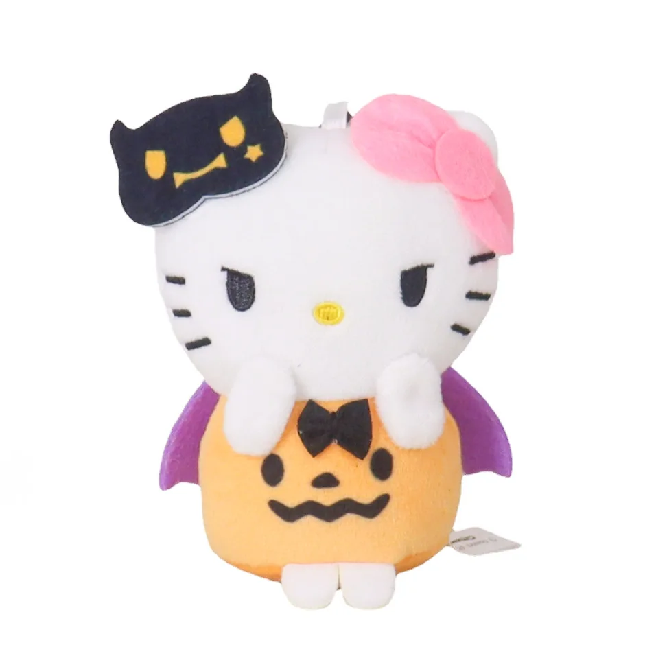 (Wholesale)Hot Selling 8cm pp cotton stuffed Halloween Kuromi Melody plush keychain dolls for gift