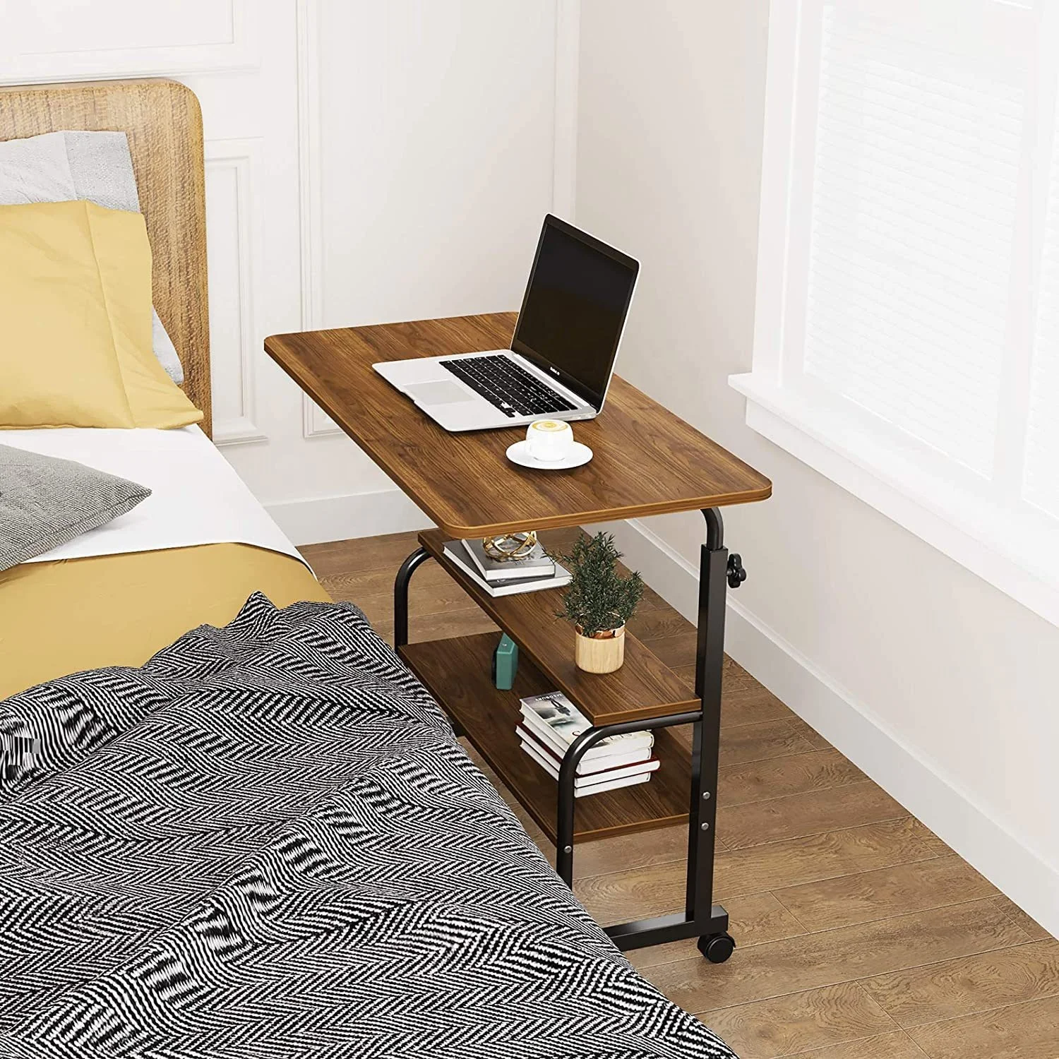 Bedside Table Moveable Home Bedroom Small table simple Desk lazy computer lift table