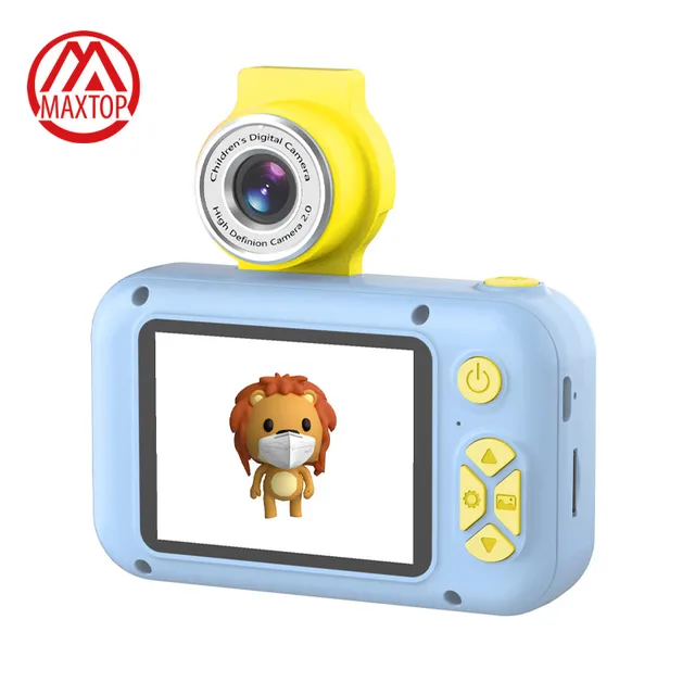 Moxtop Kids Camera Gifts Cute Toys Cat Thermal Photo Paper Rechargeable Digital Camera Kids Mini Camcorder Digital Kid Camera