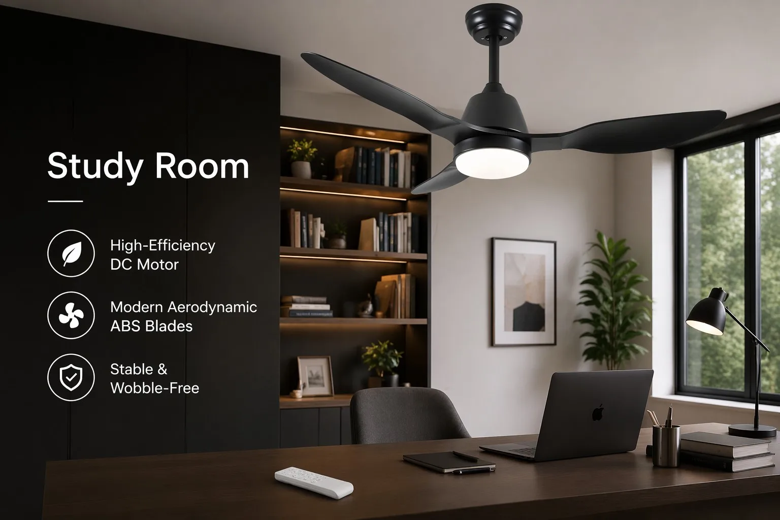 Led Ceiling Fan, ABS, 42inch, 52inch, 3blades - detail 10