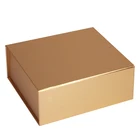 Gift Custom Logo Golden With Magnetic Lid Gift Box For Bridesmaid