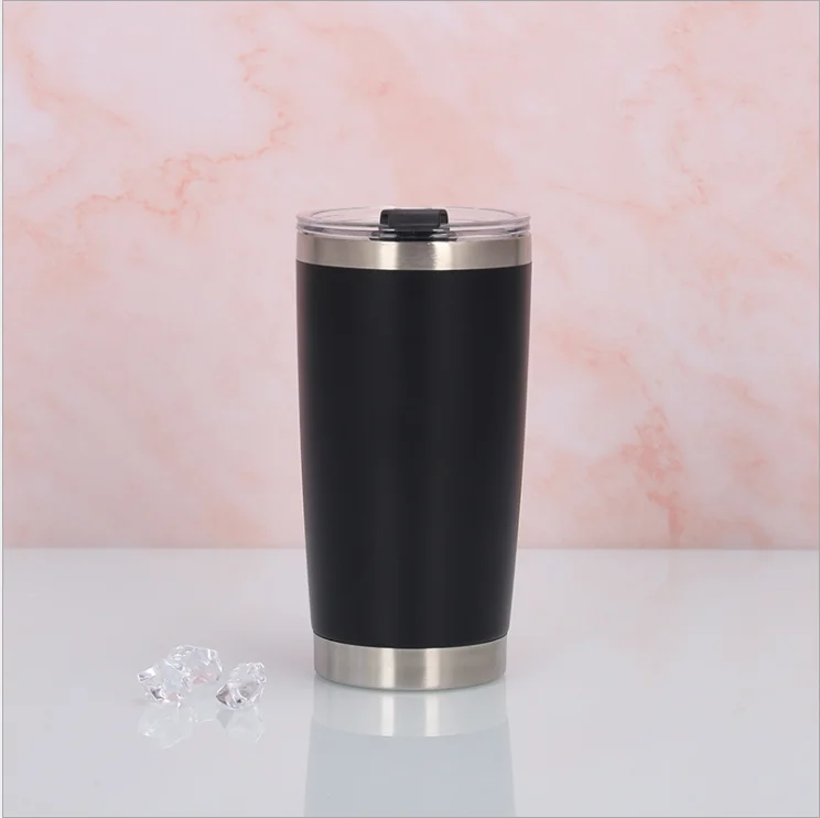 Color Car Cup Thermos Cup Portable 304 Stainless Steel 20oz Tumbler Mugs Customized Logo Acceptable Drinking with Lid All-season