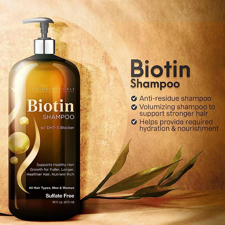 100% nature organic pure hair shampoo professional treatment hair biotin shampoo wholesale biotin shampoo