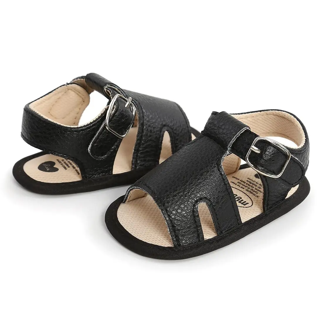 High Quality Summer Babies Leather Shoes Soft Rubber Sole Anti-slip 0-1 years Baby Sandal Shoes for Boys Girls