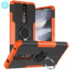 Nokia Phone Luxury Magnetic Case For Nokia 2.4 Car Casing Mobile Phone Ring Holder Stand Phone Case