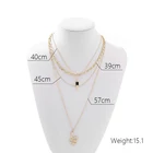 Snake 4 Pieces Dainty Link Layered Choker Snake Pendant Multi-layer Adjustable Necklaces Women Jewelry