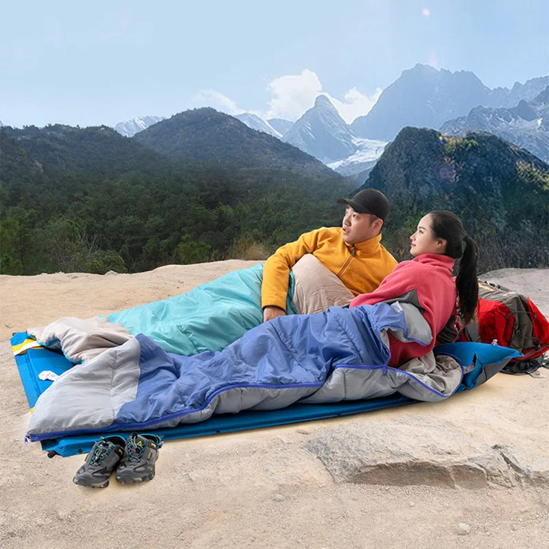 4 Season Camping Mummy Sleeping Bag 5-10 ℃ Outdoor Hiking Warmly w Carrying Bag 