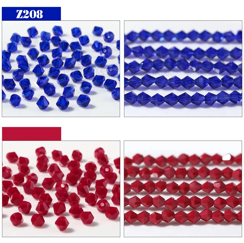 product multiple sizes glass loose crystal beads faceted bicone beads for jewelry making decorations wholesale-34