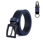 Jean Belts Belt Leather Jean Belts Custom Genuine Leather Men's Trouser Belt With Key Chain