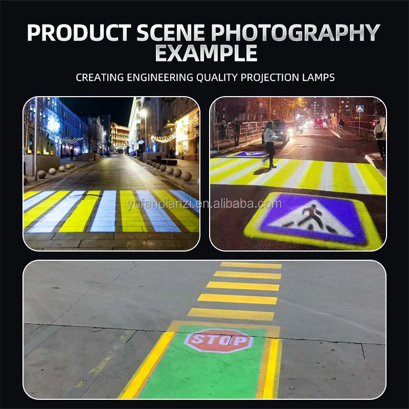 Yufan crosswalk marking gobo projector industrial pedestrian walkway warning traffic ligh