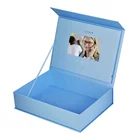 Universal 7 Inch Ring Lcd Display Jewelry Invitation Marble Video Business Gift Brochure Box