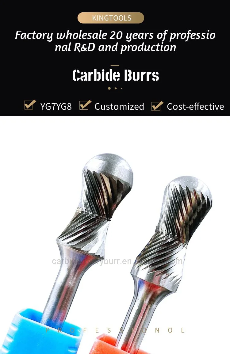 Customized Wholesale Sales Of Heterosexual Unconventional Hardware Grinding Tools Radius Burs Combi Burs Carbide Burr