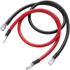 Cable Wire Wiring Harness 4 AWG Battery Cable 4 Gauge Wire Harness Set For Inverters Marine Solar RV