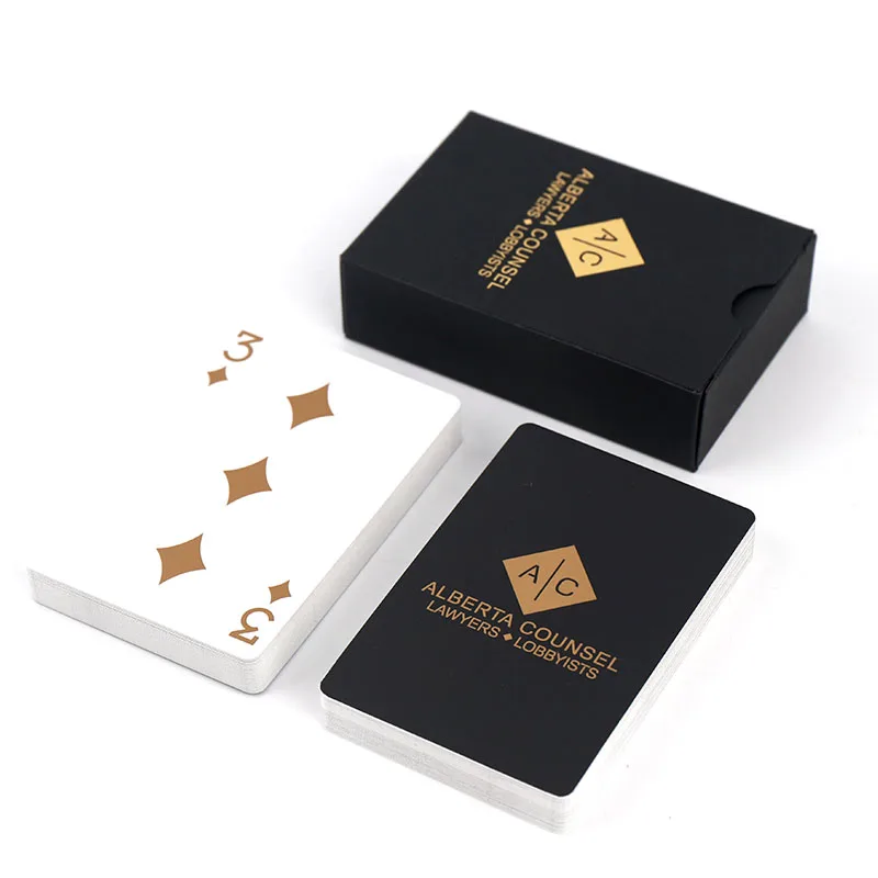 2025 Custom LOGO Surface Finishing Material Packaging Printing High Quality Gold Edge Gold Foil Luxury Poker Paper Playing Card 16 -