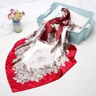 Square Scarf Satin Bandana Direct Wholesale Head Hair Various Design Square Scarf Silk Satin Bandana