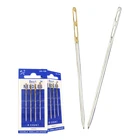 Steel Needle Factory Sale Various Widely Used Steel Easy Stitch Double Hole Needle Sewing Industry