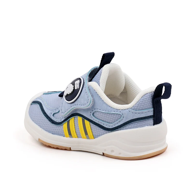 Spring and Autumn Fashionable Breathable PU Mesh Casual Walking Shoes for Boys and Girls Kids Court Sneakers factory