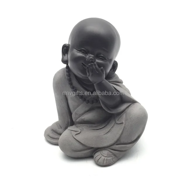Quanzhou Crafts High Quality Classical Speak No Evil Monk Figurine Zen Gifts Adorable Mini Buddha Statue