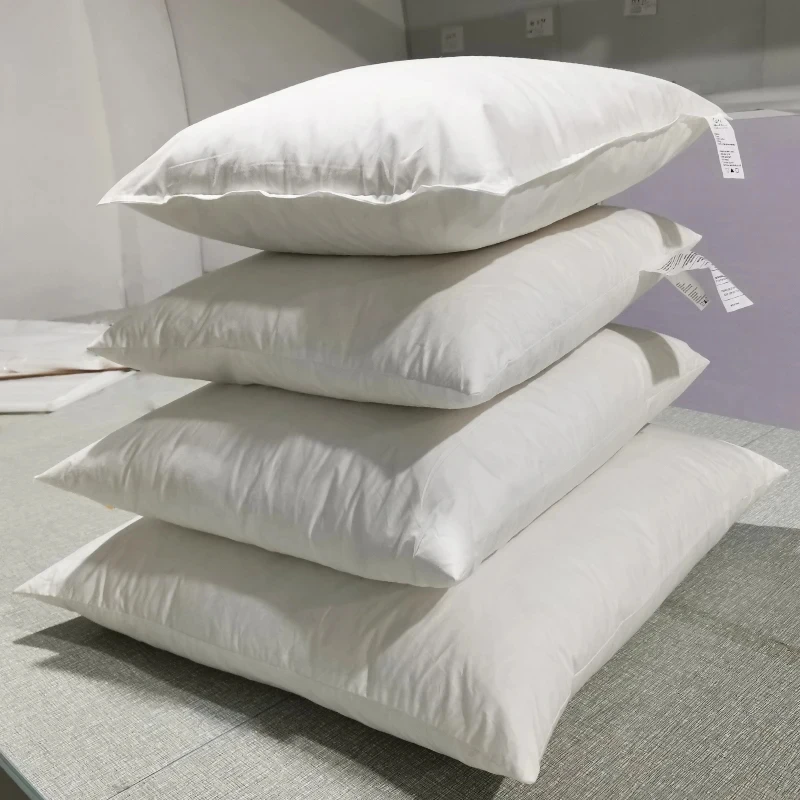 Custom Hotel Square Pillow Polyester Fiber Insert Backrest Cushion Hotel Sofa Throw Pillow Back Pillow Home Hotel Decor