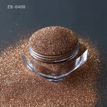 Wholesale kg Coffee color Glitter Powder 0.2mm Holographic Fine Glitter for Craft