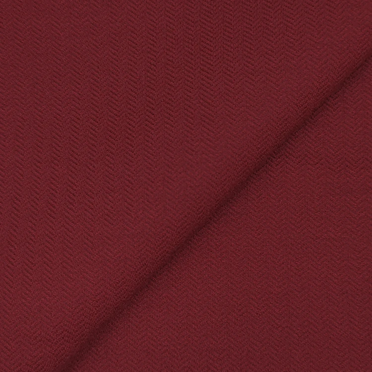 Hot Sale Solid Fabric 51% Polyester 43% Rayon 6% Spandex Material Knit Scuba Fabric for Pants manufacture