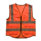 Vest Construction Vest Outdoor Construction Worker Wear Reflective Safety Vest With Multi Pockets
