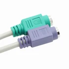 Usb To Ps/2 Adapter Cable USB To Dual 6In Ps/2 Keyboard Mouse Splitter Converter Extension Cable Adapter