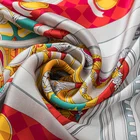 Scarf Square Silk OEM Custom Design 14MM 87*87CM Hijab Scarf For Women Printing Solid Color Square 100%Pure Silk Scarf