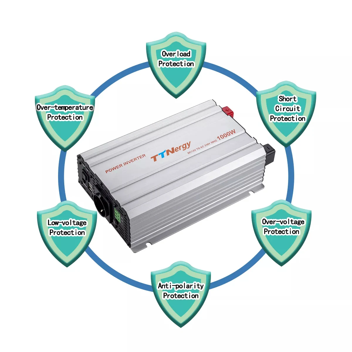 High Quality 12v 24v DC to AC 110v 220v Pure Sine Wave Inverter Power Inverter 3000W