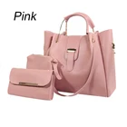 Ladies Bag Fashion 3pcs/set Ladies Luxury Pu Leather Handbags Shoulder Bag Hot Sale Women Cheap Pu Purse Handbags