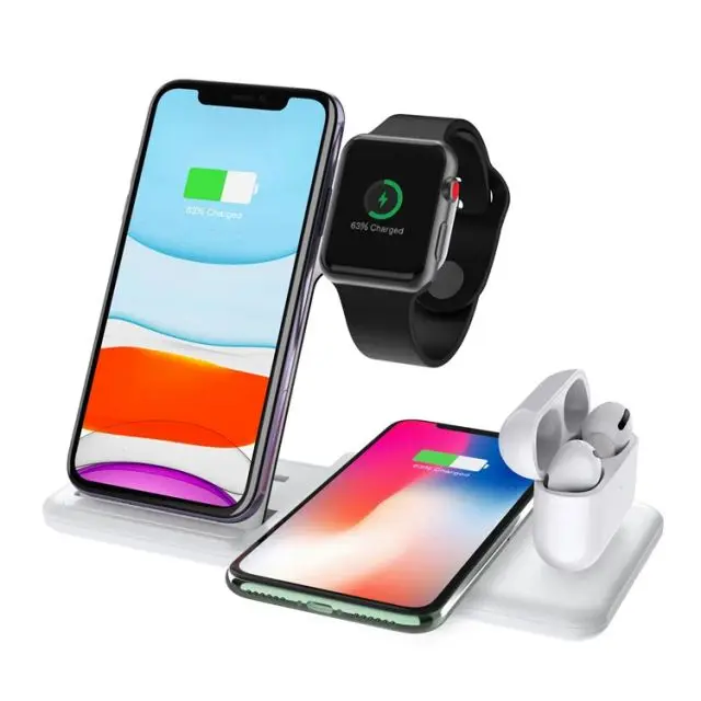 Foldable 15W Fast Wireless Charger Type C Travel Wireless Charging Adapter For  For iPhone