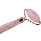 Jade Ready To Ship Natural Jade Stone Pink Jade Face Roller Massager Rose Quartz Jade Roller Set For Face