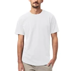 Tshirt Cotton 55%hemp/45%cotton Crewneck Hemp Blend Fitted Men White T Shirt